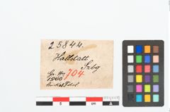 Etikett zu Bronzebandfibel (NHMW-PRAE-025844)